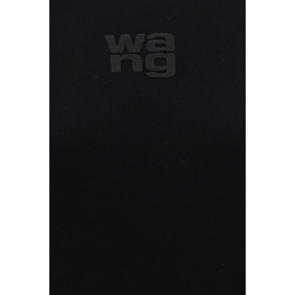 Black Cotton Sweatshirt with Logo