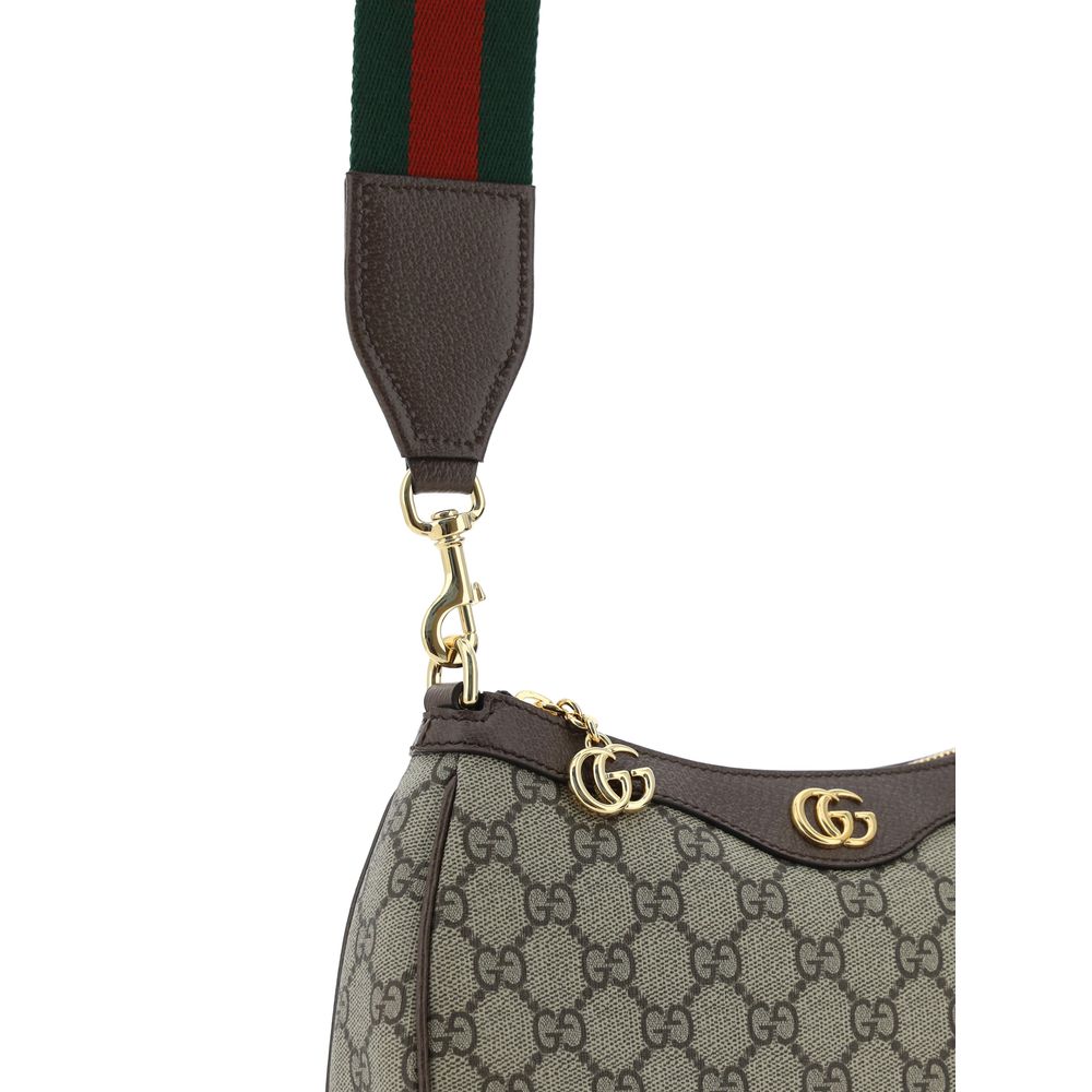 Brun Polyeten Ophidia Axelväska med GG Supreme Mönster - Gucci
