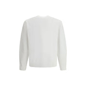 White Cotton Sweatshirt with Embroidered GIVENCHY Paris Signature