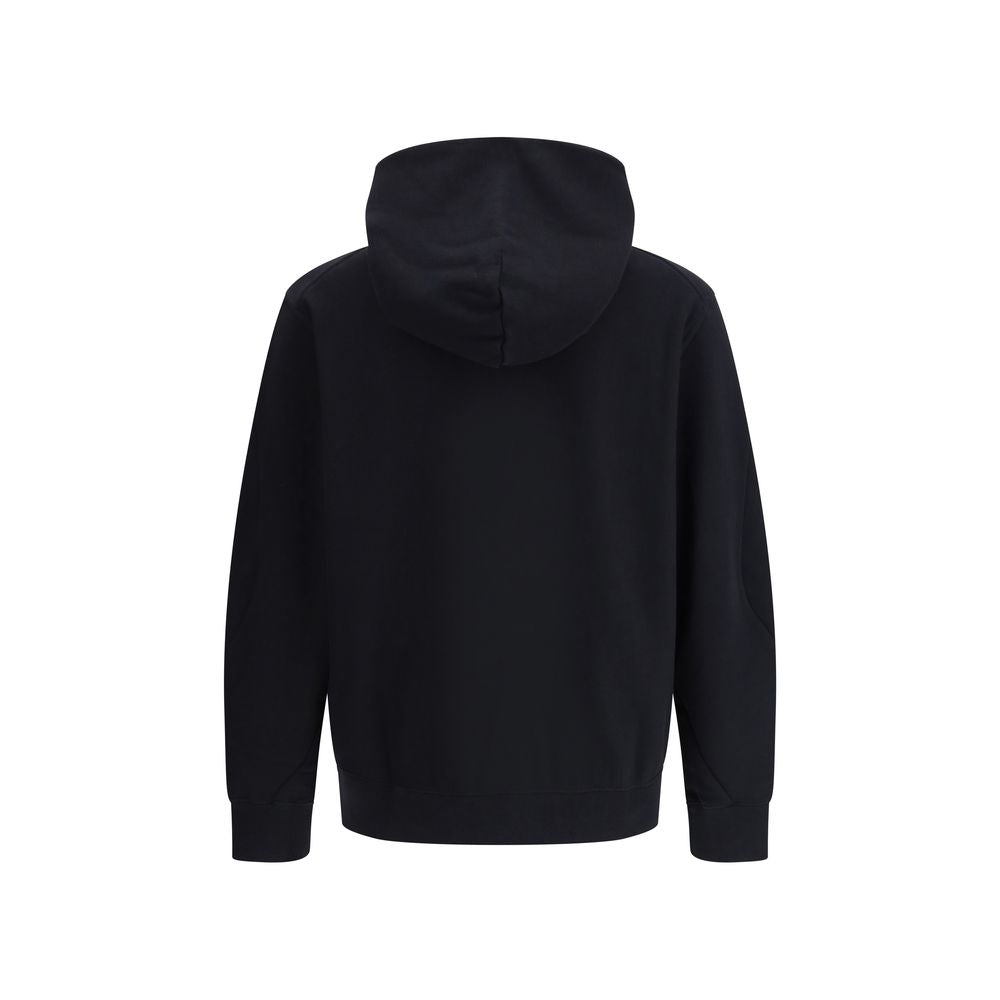 Black Cotton Couture Seam Hoodie