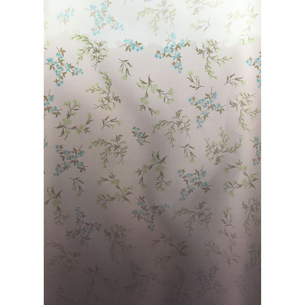 Flerfärgad lång sidenkjol med blommönster