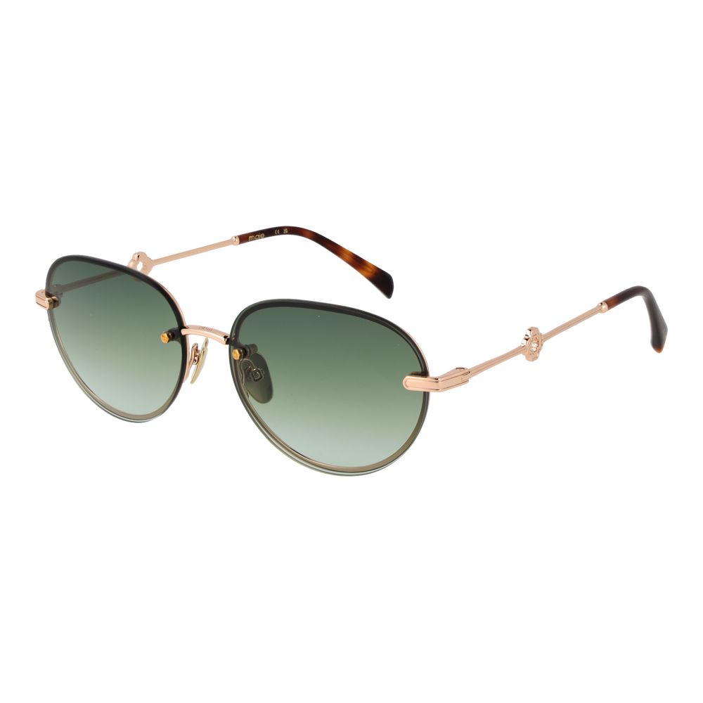 Maje Gold Metal Rimless Sunglasses