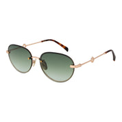 Maje Gold Metal Rimless Sunglasses
