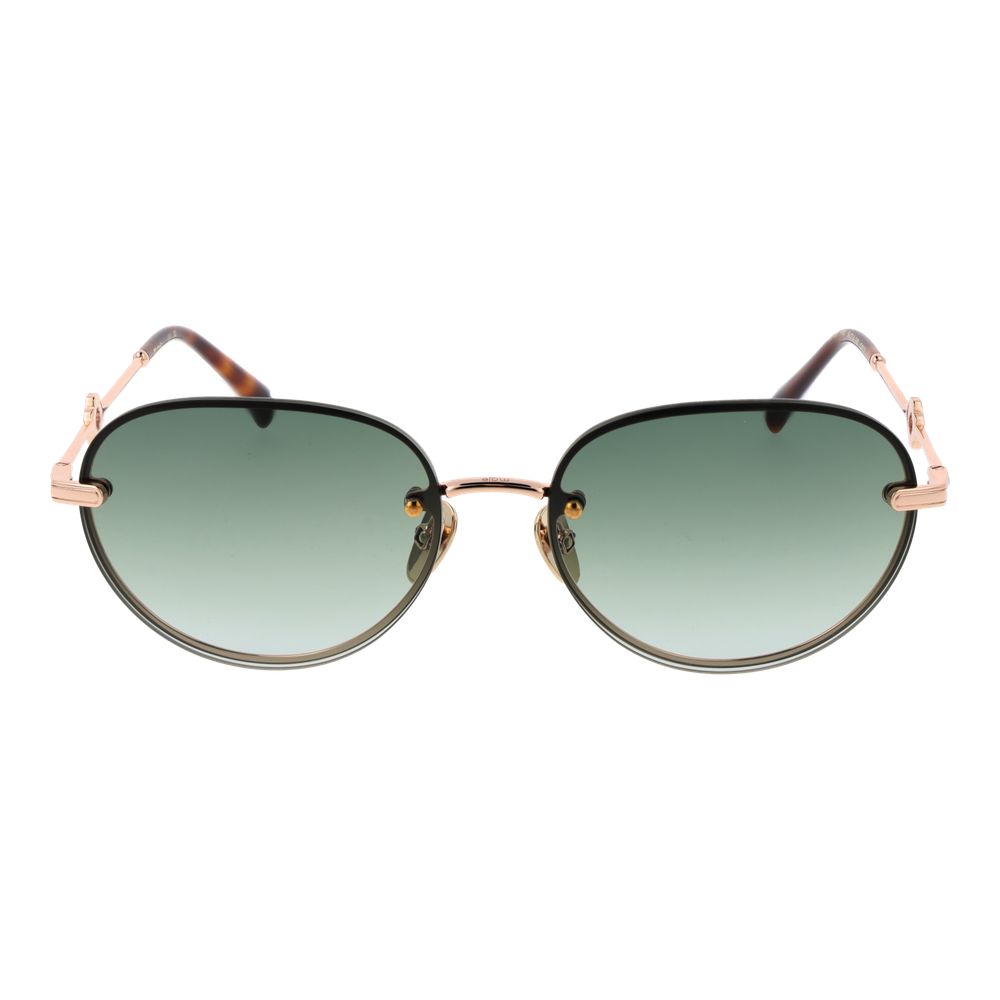 Maje Gold Metal Rimless Sunglasses