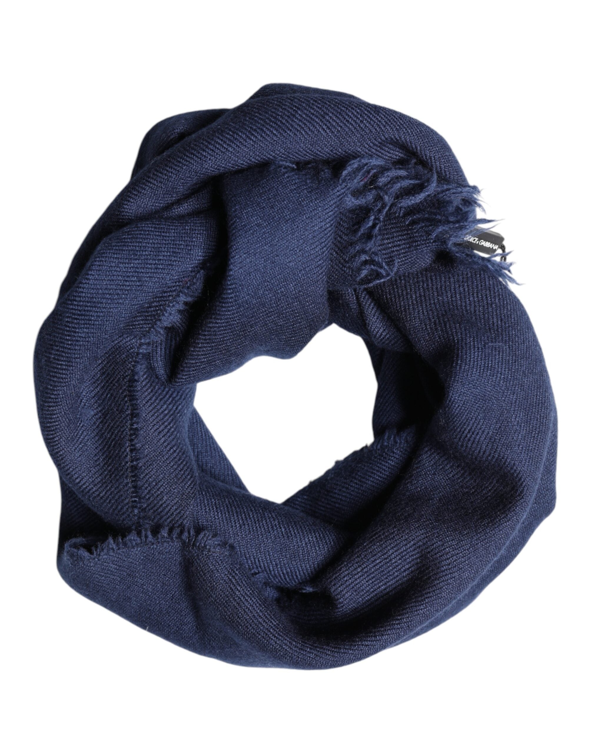 Dolce & Gabbana Blue Cashmere Scarf