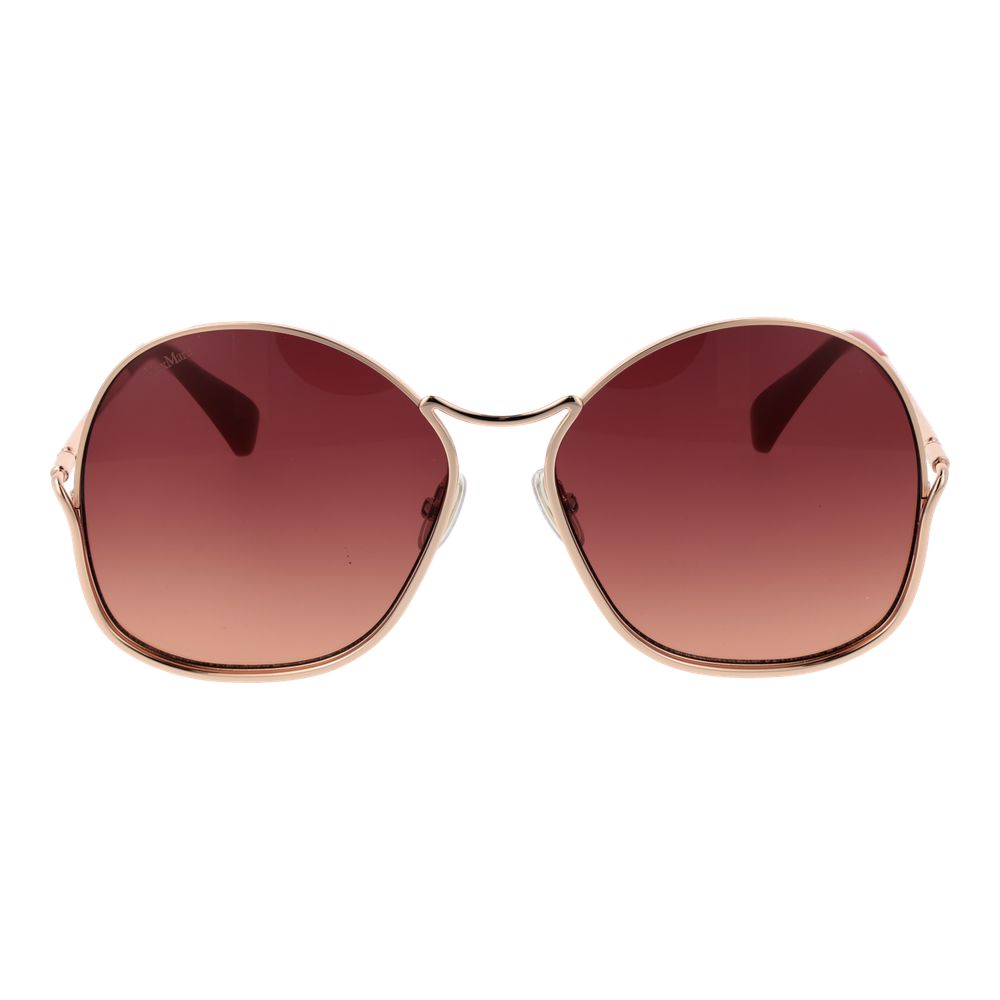 Max Mara Rose Gold Metal Sunglasses