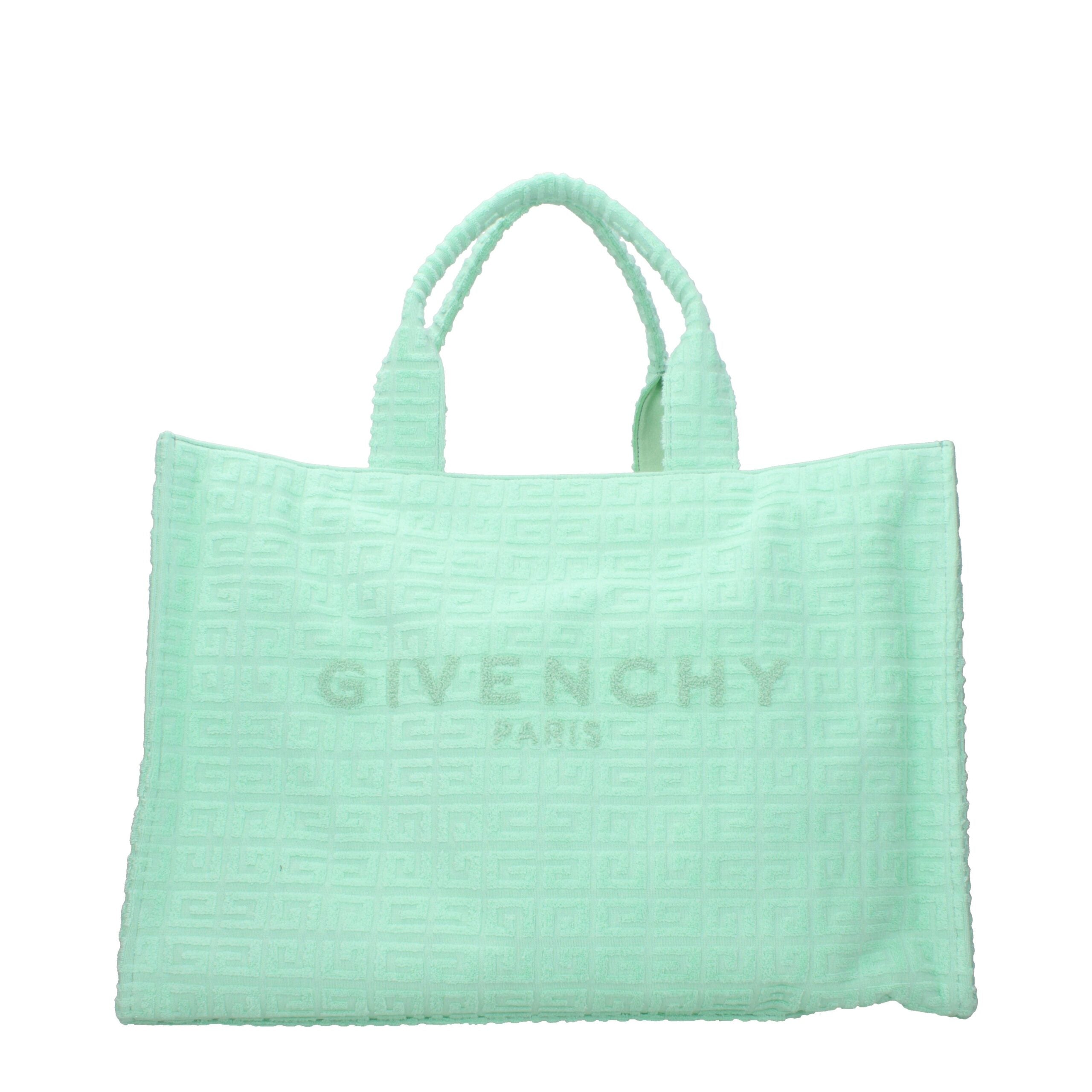 Givenchy Green Fabric Handbag with Logo