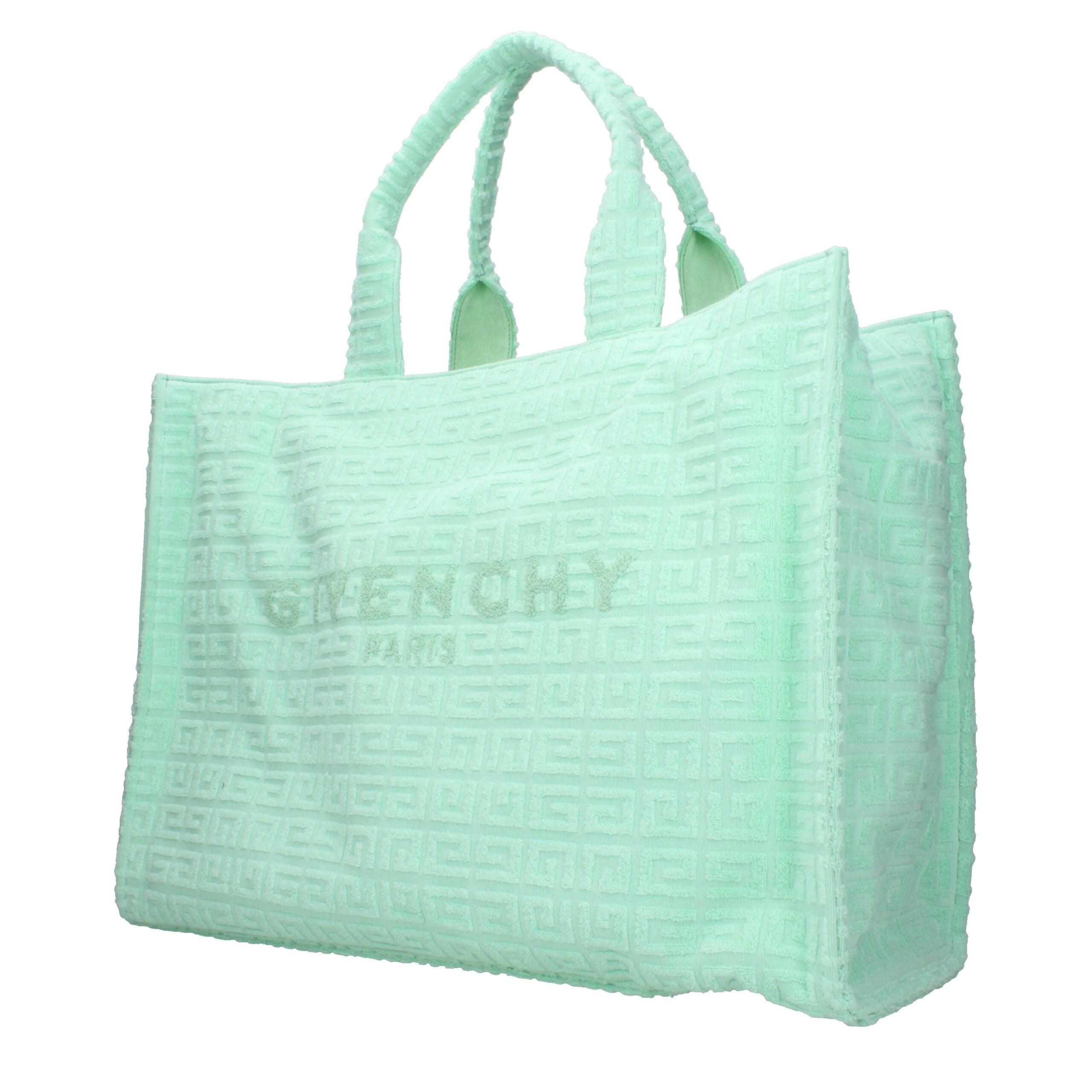 Givenchy Green Fabric Handbag with Logo