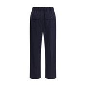 Svarta bomullsklassiska byxor