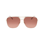 Victoria Beckham Golden Metal Sunglasses