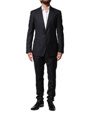 Black Wool Single Breasted Suit - Dolce & Gabbana