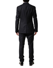 Black Wool Single Breasted Suit - Dolce & Gabbana