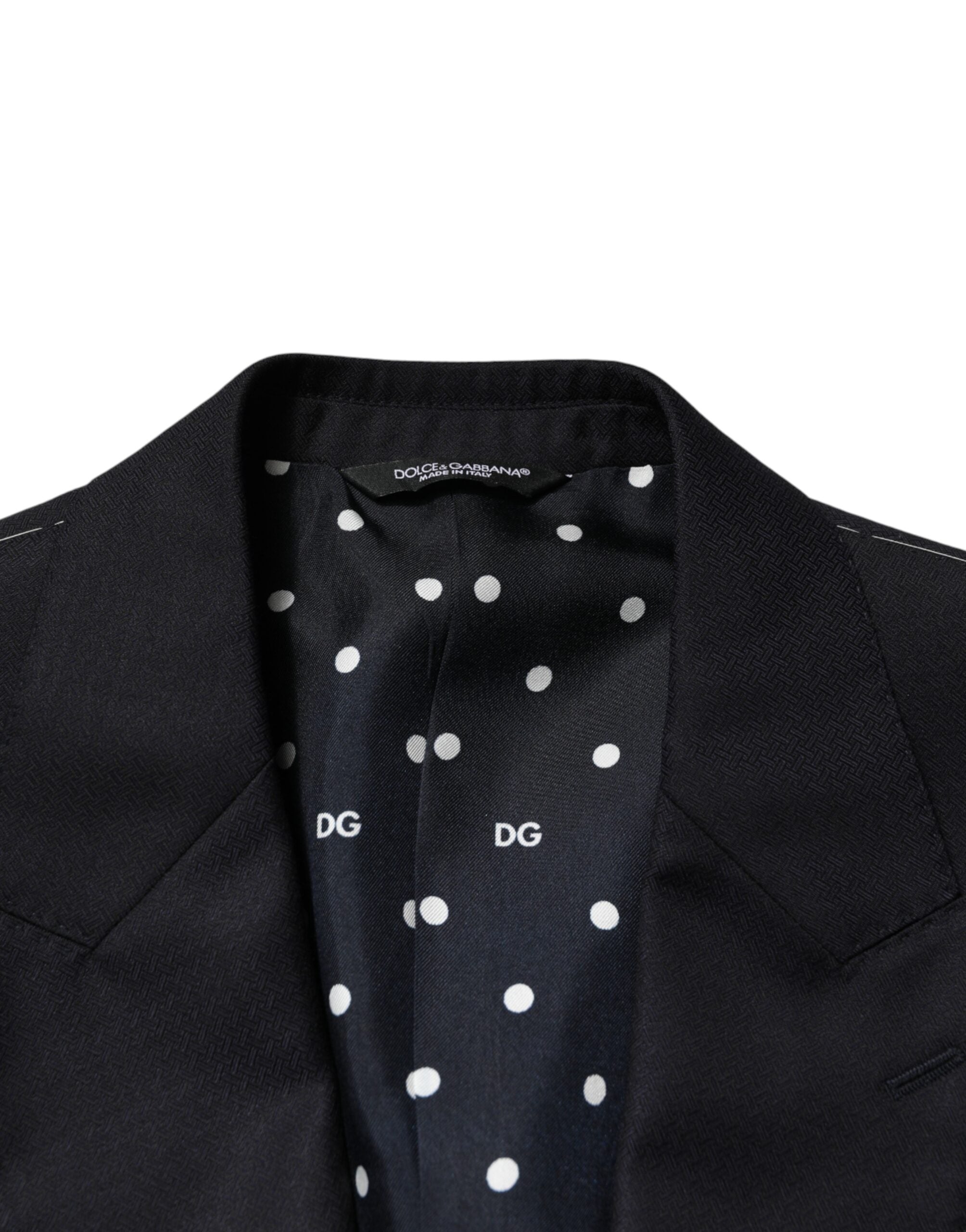 Black Wool Single Breasted Suit - Dolce & Gabbana