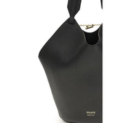 Svart mini-axelväska i kalvskinn - Khaite
