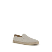 Brunello Cucinelli Gray Suede Low Top Sneakers