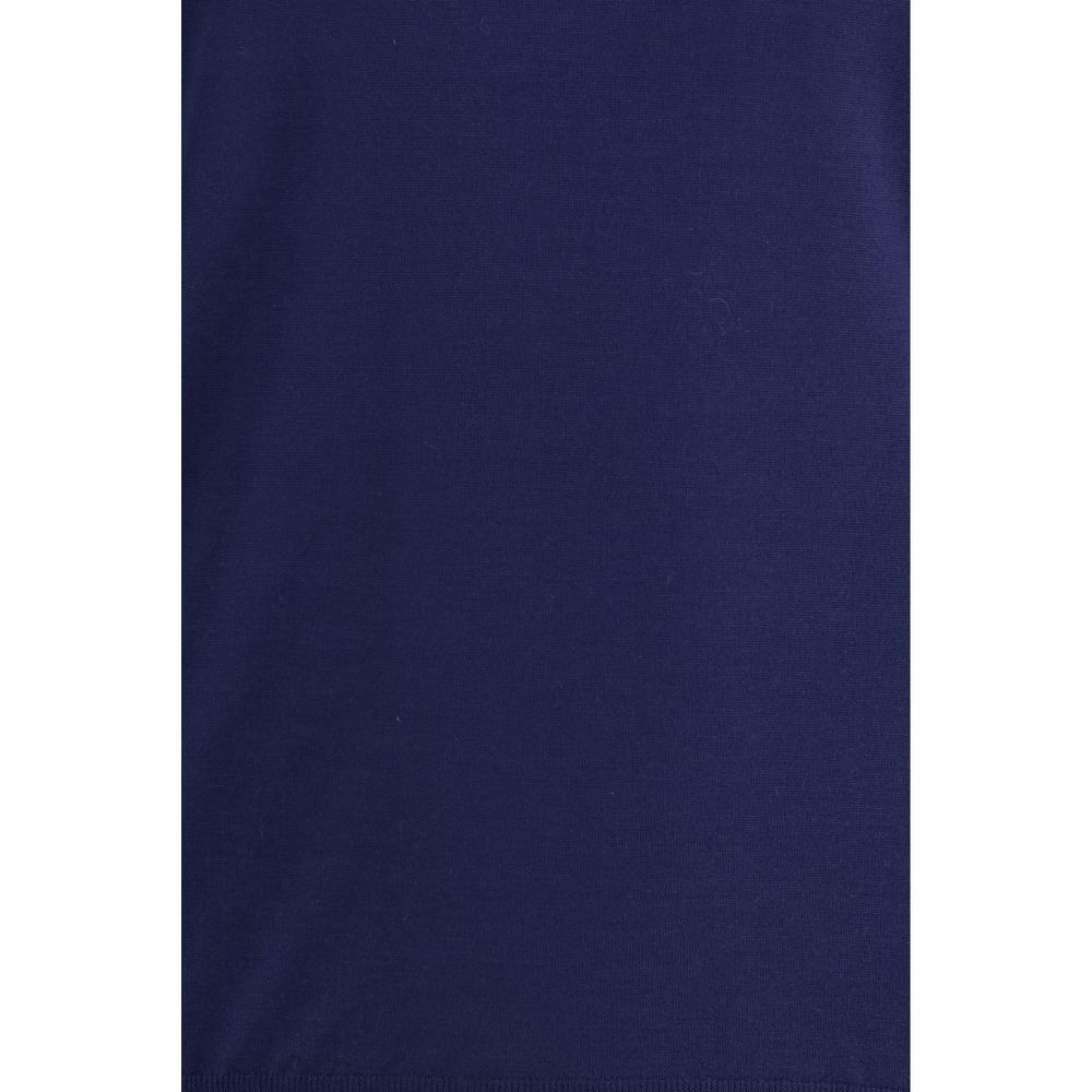 Blå fleeceulltröja