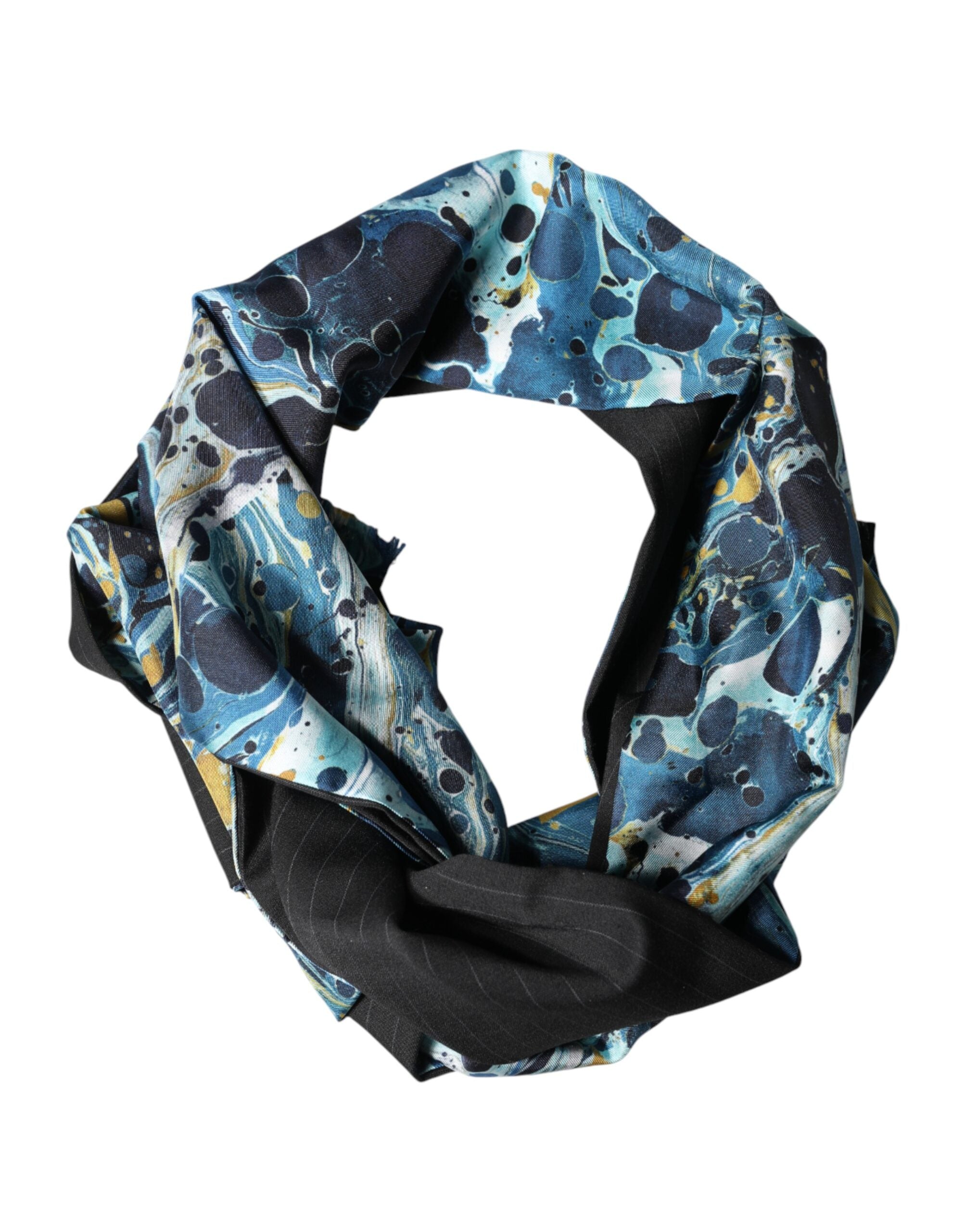 Multicolor Marble Foulard Neck Scarf - Dolce & Gabbana