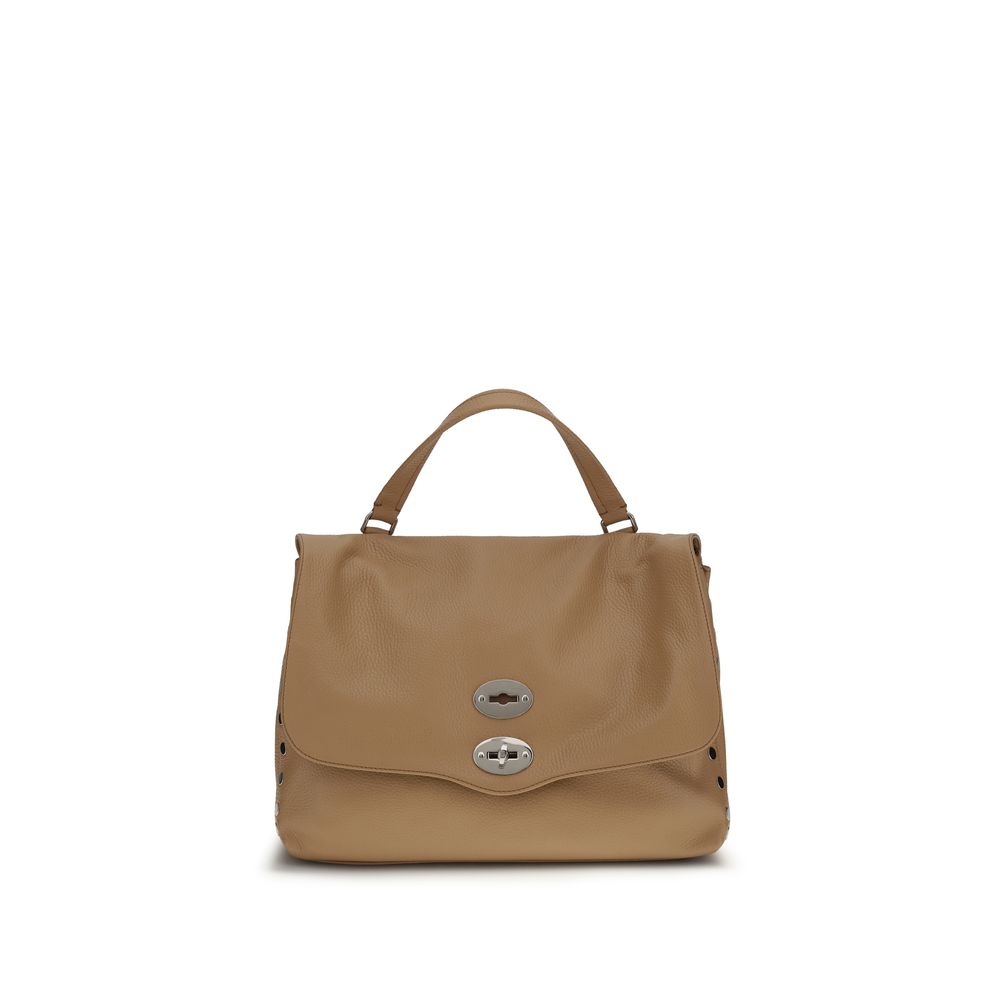 Brown Calf Leather Postina Daily Shoulder Bag