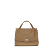 Brown Calf Leather Postina Daily Shoulder Bag