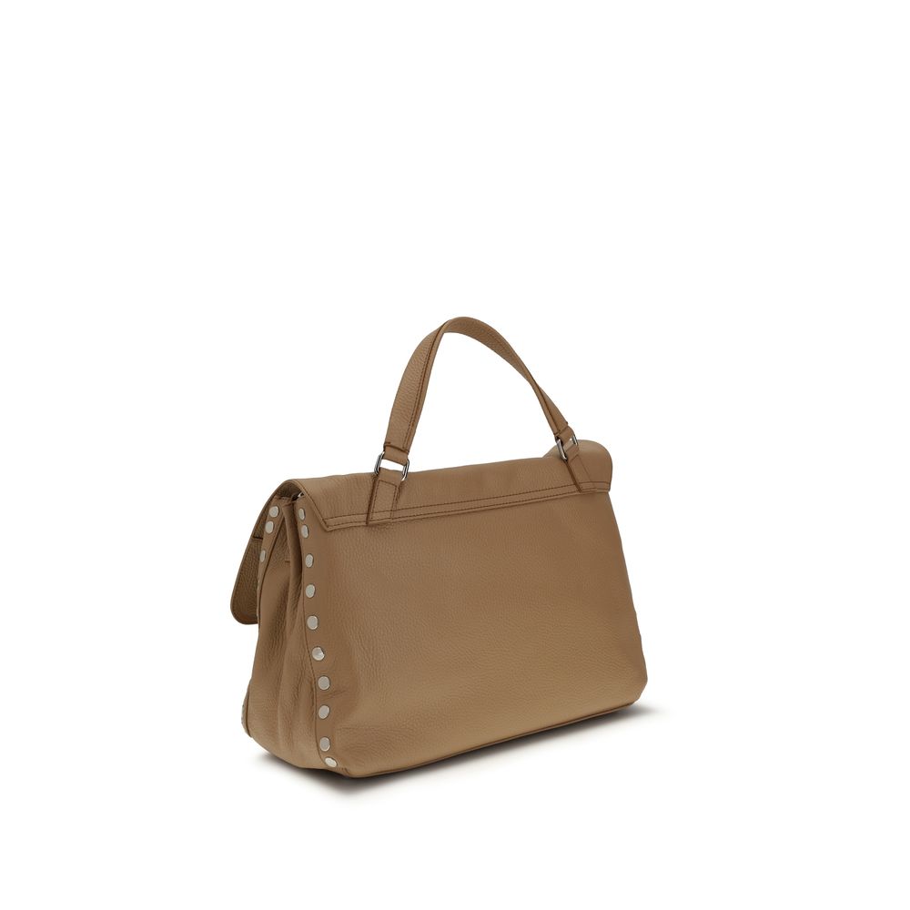 Brown Calf Leather Postina Daily Shoulder Bag