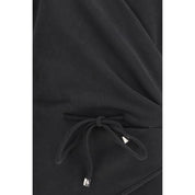 The Attico Black Cotton Casual Dress with Hood
