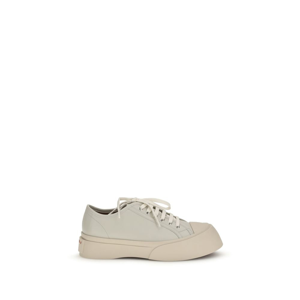 Marni White Calf Leather Chunky Sneakers