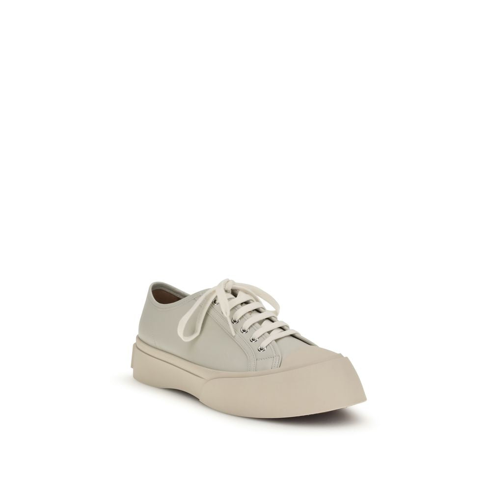 Marni White Calf Leather Chunky Sneakers