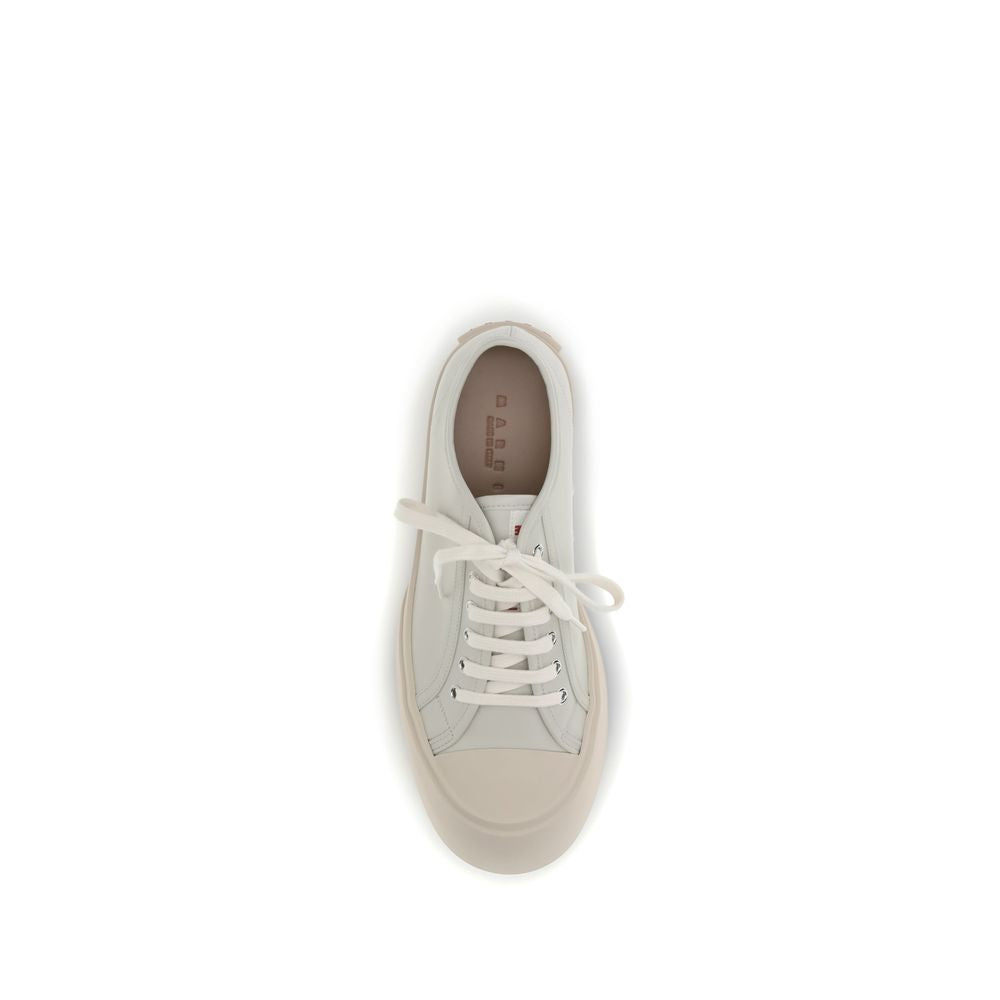 Marni White Calf Leather Chunky Sneakers
