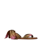 Christian Louboutin Flerfärgade Tyg Flip-Flop Sandaler