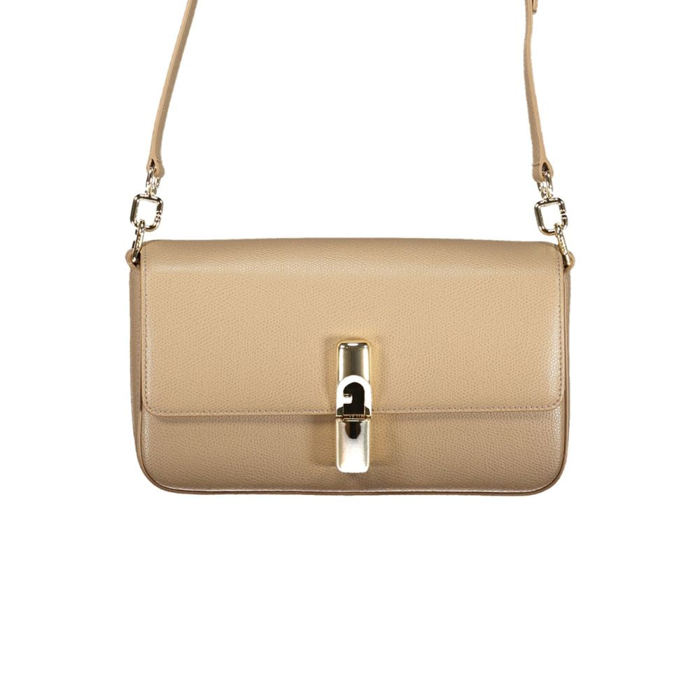 Furla Beige Leather Iride Bag
