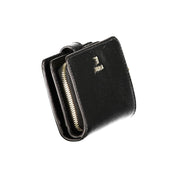 Furla Black Leather Compact Wallet