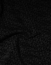 Dolce & Gabbana Black Monogram Cotton Crew Neck Sweatshirt