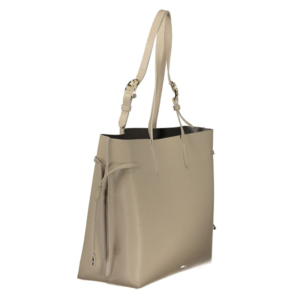 Furla Beige Leather Handbag