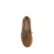 Gianvito Rossi Brown Suede Calf Leather Slip-On Loafers