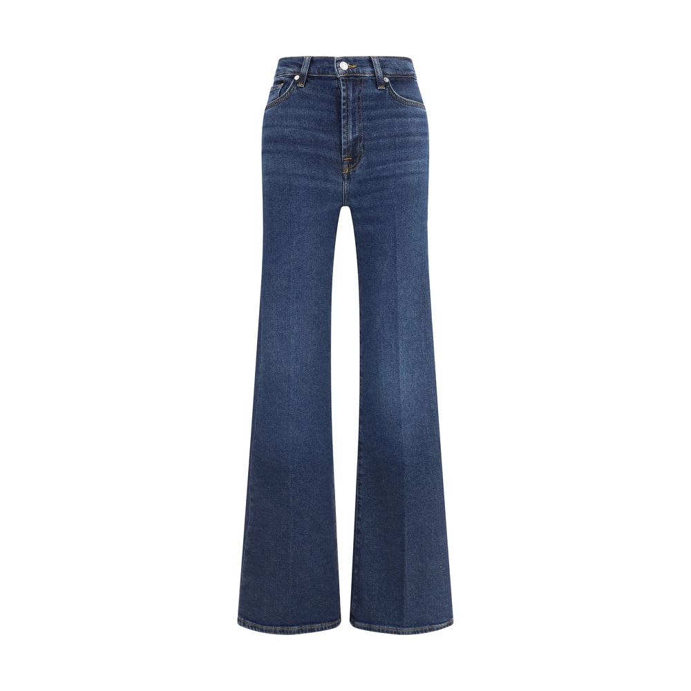 Blue Cotton Flared Jeans - Modern Dojo