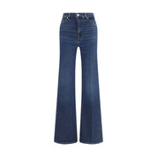 Blue Cotton Flared Jeans - Modern Dojo