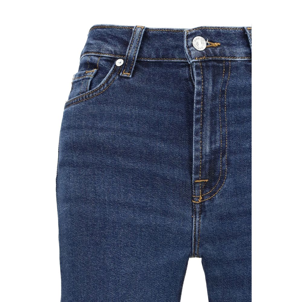 Blue Cotton Flared Jeans - Modern Dojo