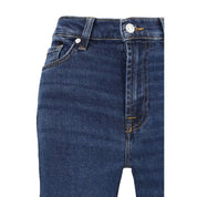 Blue Cotton Flared Jeans - Modern Dojo