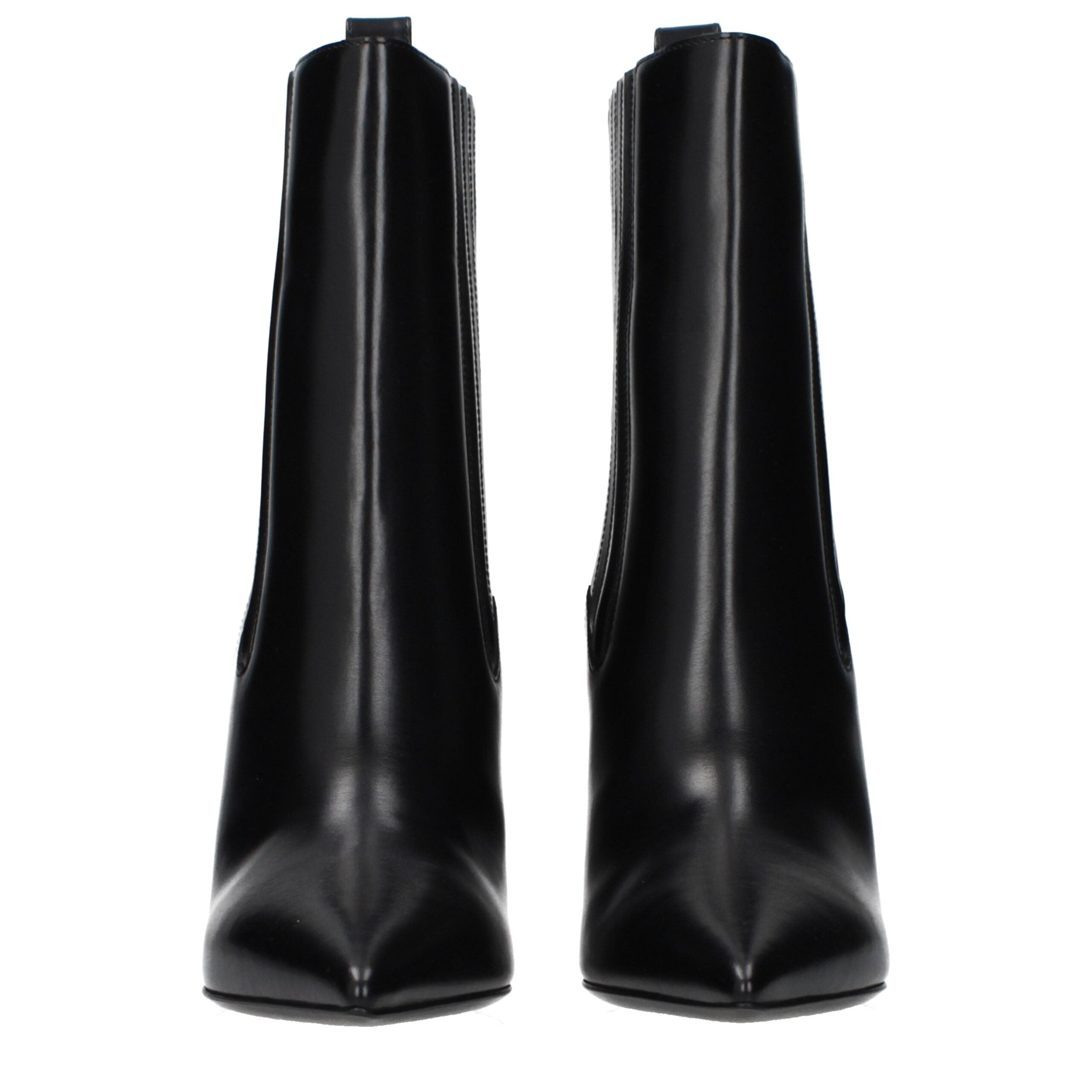 Valentino Garavani svarta läderstövlar med logotyp
