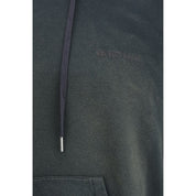 Grön bomullshoodie med broderad logotyp