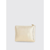 Coccinelle Gold Metallic Leather Clutch Bag