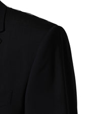 Dolce & Gabbana Black Virgin Wool Single Breasted Blazer
