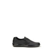 Prada Black Calf Leather Slip-On Loafers