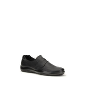 Prada Black Calf Leather Slip-On Loafers