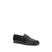 Church's Black Calf Leather Slip-On Loafers