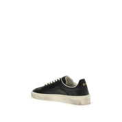 Dsquared² Black Calf Leather Low Top Sneakers