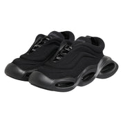 Dolce & Gabbana Black Polyester Viscose Wave Sneakers