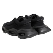 Dolce & Gabbana Black Polyester Viscose Wave Sneakers