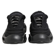 Dolce & Gabbana Black Polyester Viscose Wave Sneakers