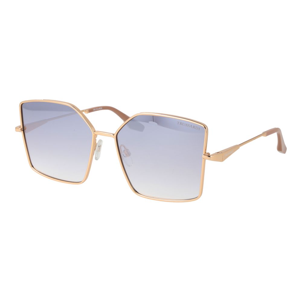 Trussardi Gold Metal Butterfly Sunglasses